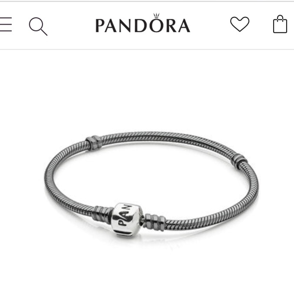 Authentic Oxidized Pandora Bracelet